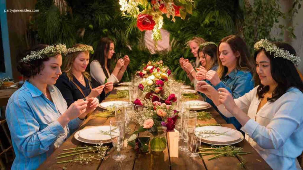 Flower Crown Making Station