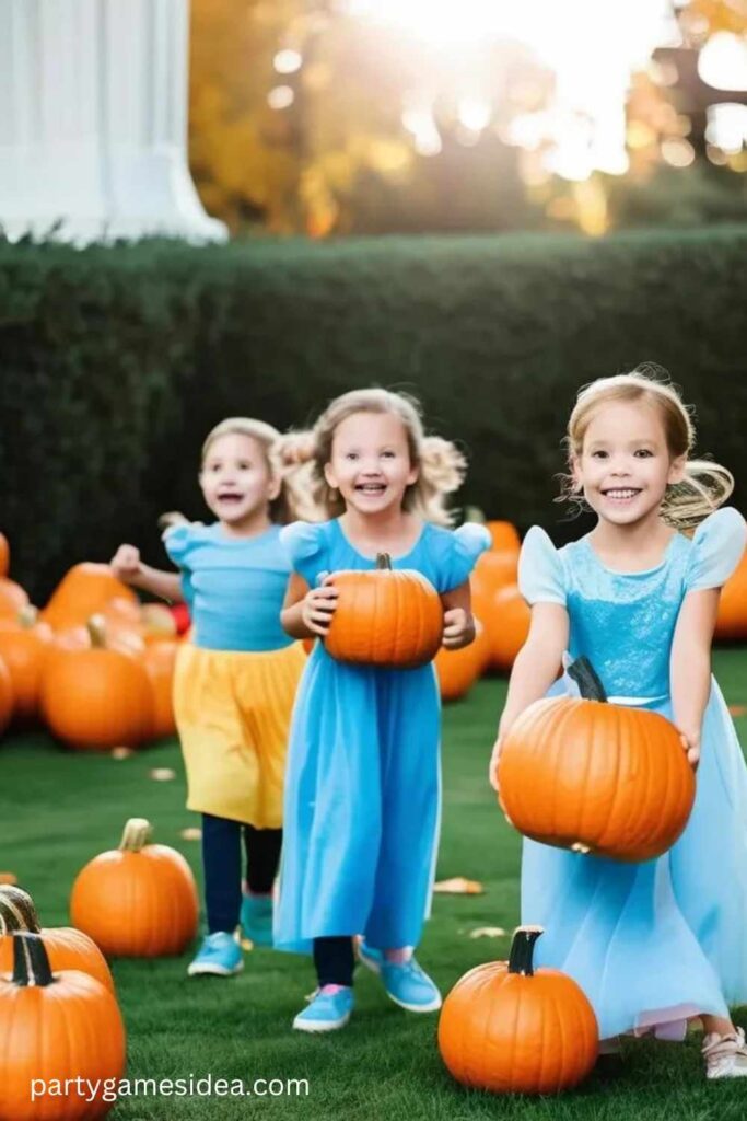 Cinderella Pumpkin Relay Race