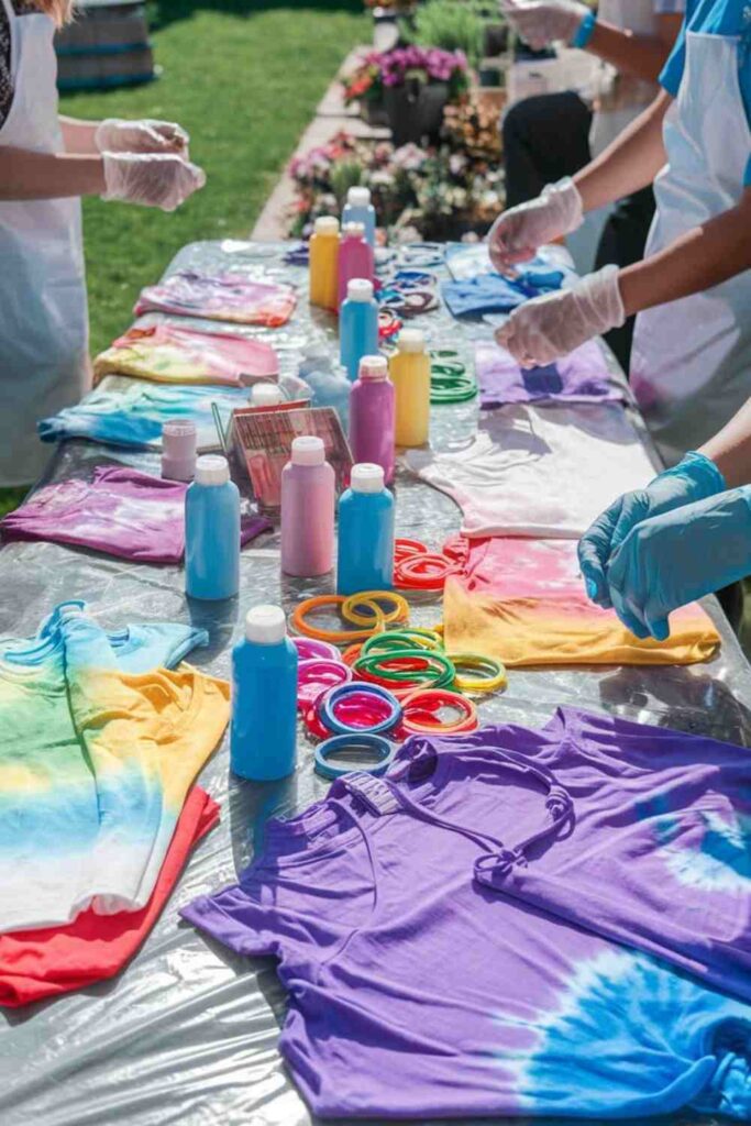 DIY Tie-Dye Station