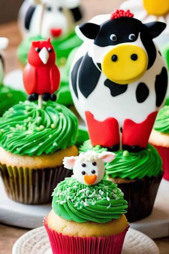 Farm-Themed Cupcake Decorating