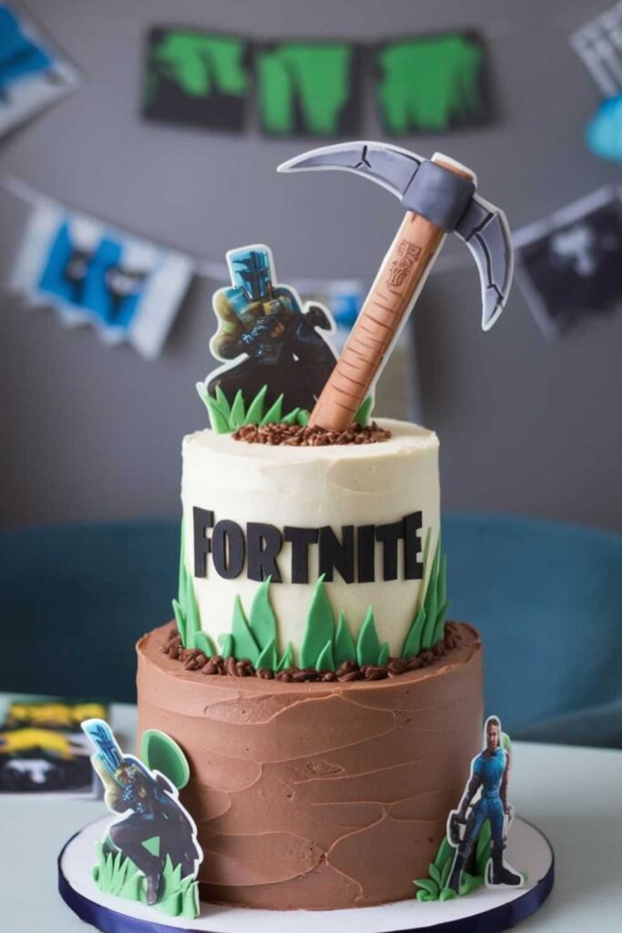 Fortnite Cake on a Budget