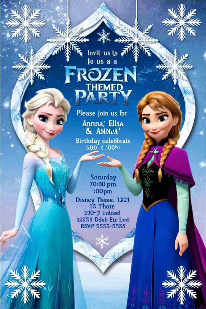 Frozen-Themed Invitations