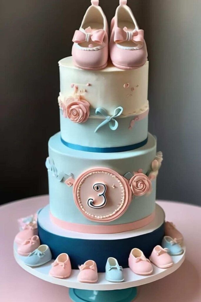 Gender Reveal Cake