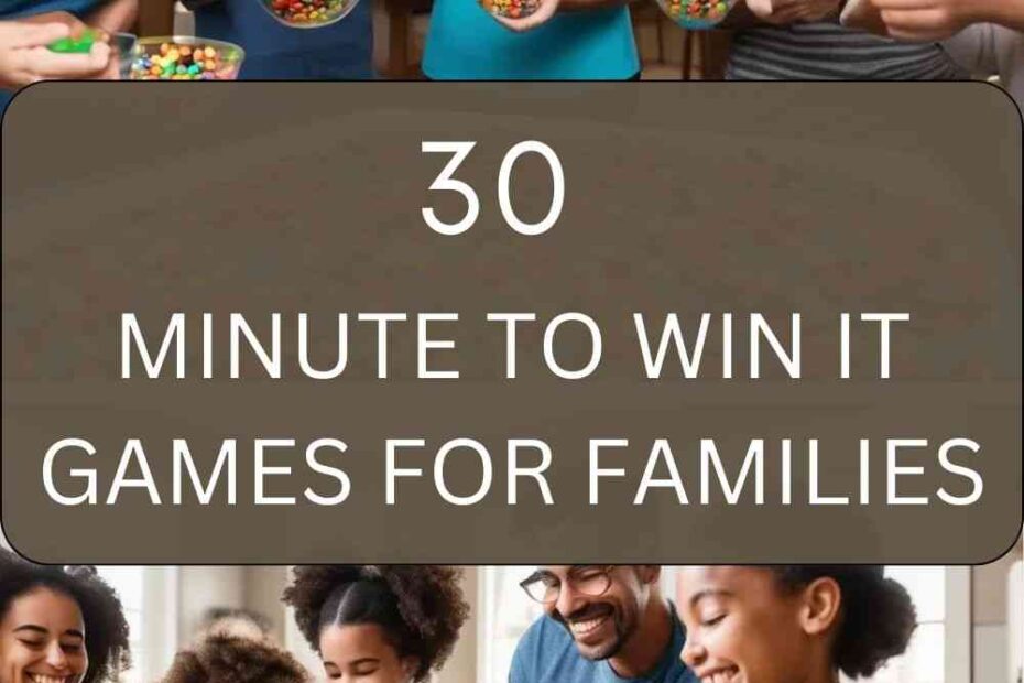 Minute To Win It Games For Families