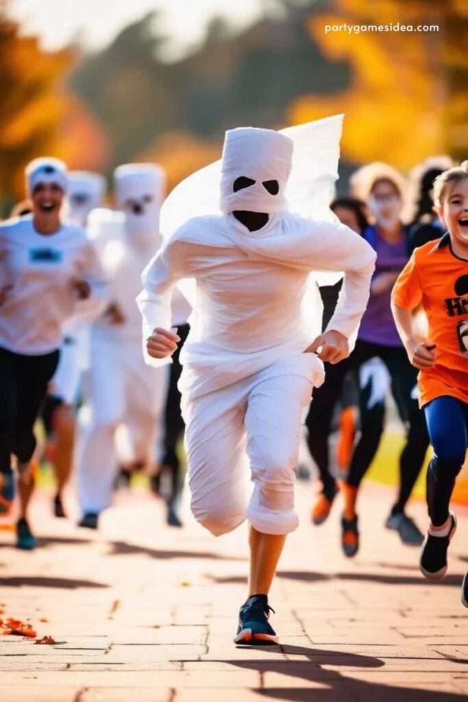 Mummy Relay Race