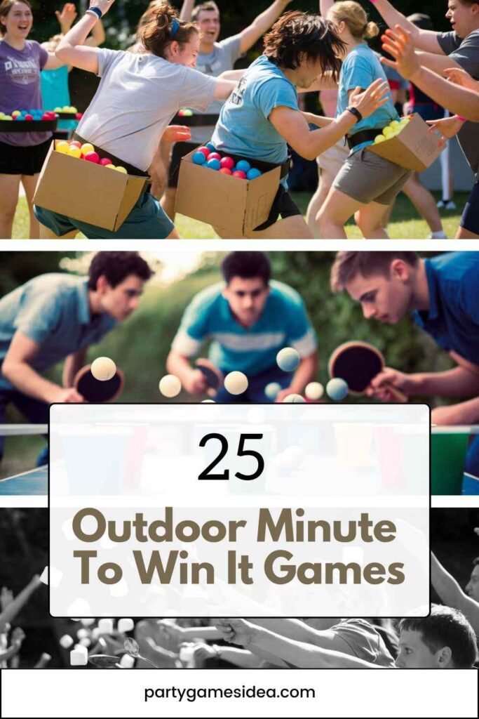 Outdoor Minute To Win It Games