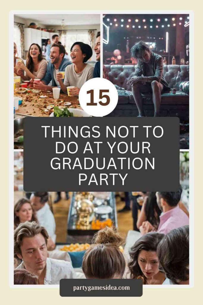 Things Not To Do At Your Graduation Party