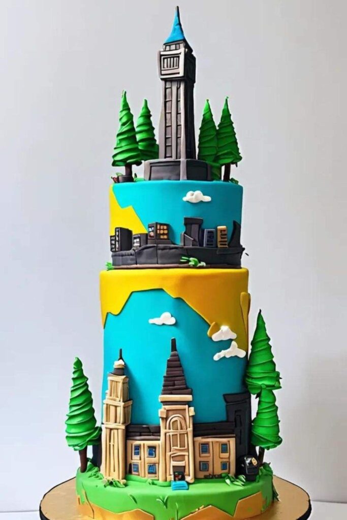 Tilted Towers Cake