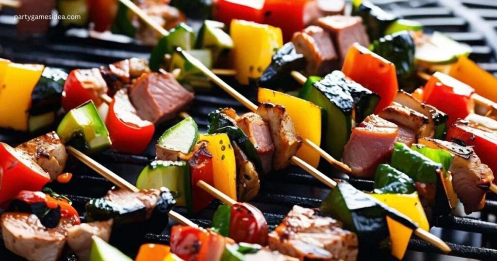 Veggie and Meat Skewers