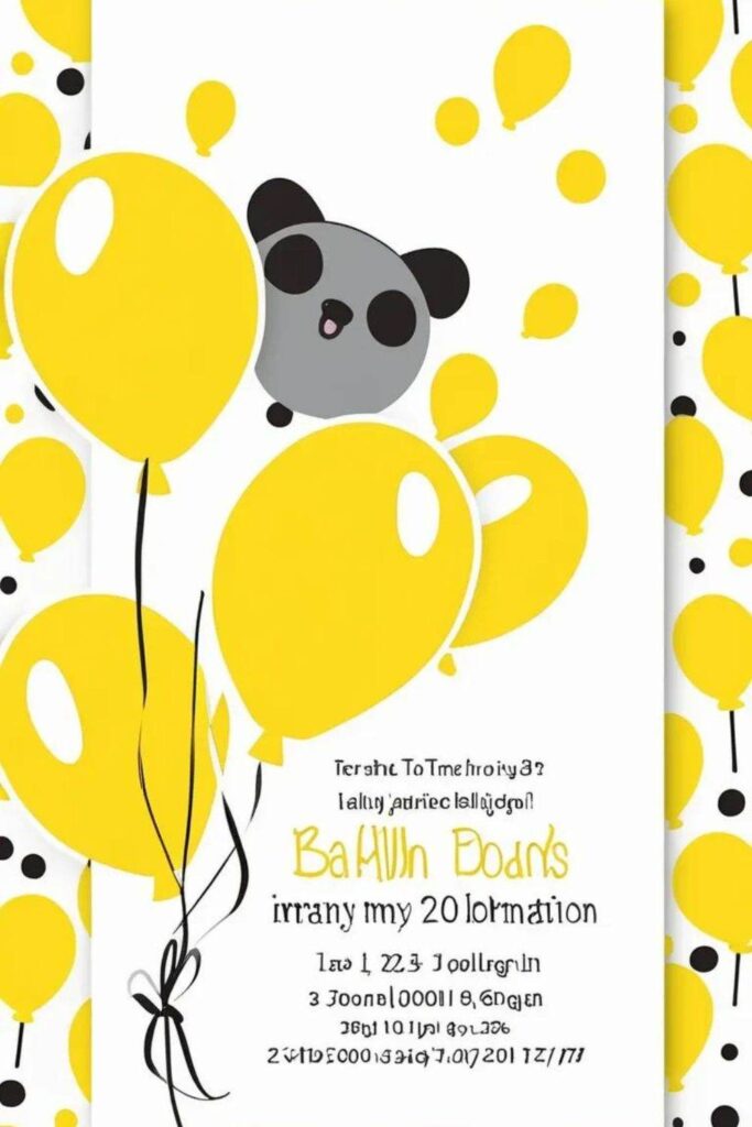 Balloon Pop Invitations