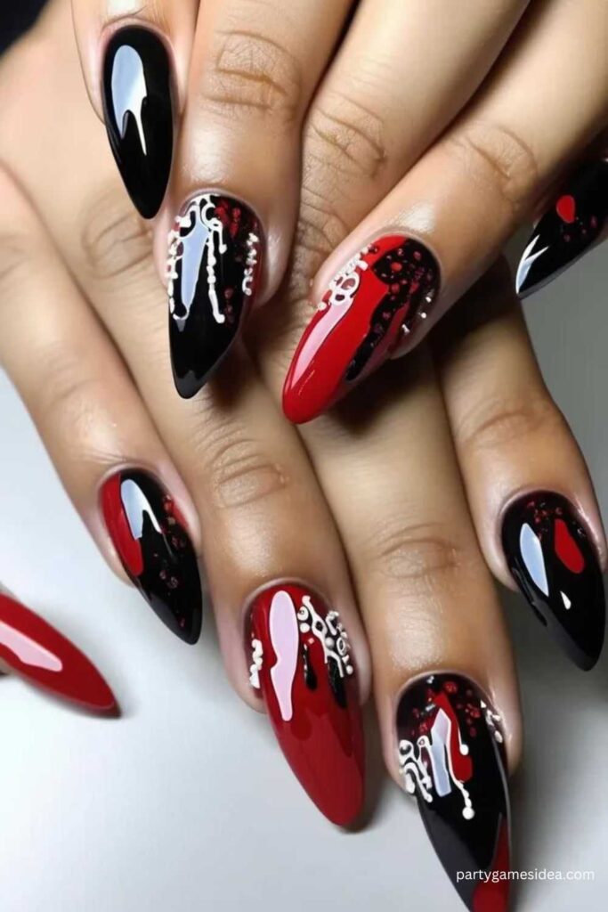 Bloody Drip Nails