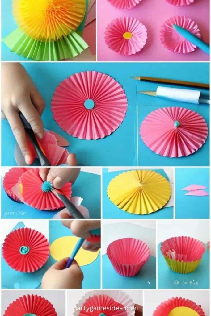 Cupcake Liner Flowers