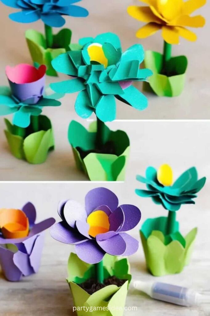 Egg Carton Flowers