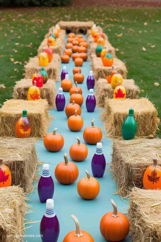 Fall Pumpkin Bowling