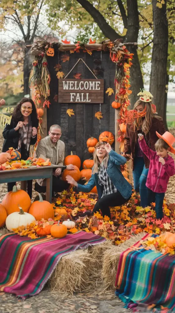 Fall-Themed Photo Booth