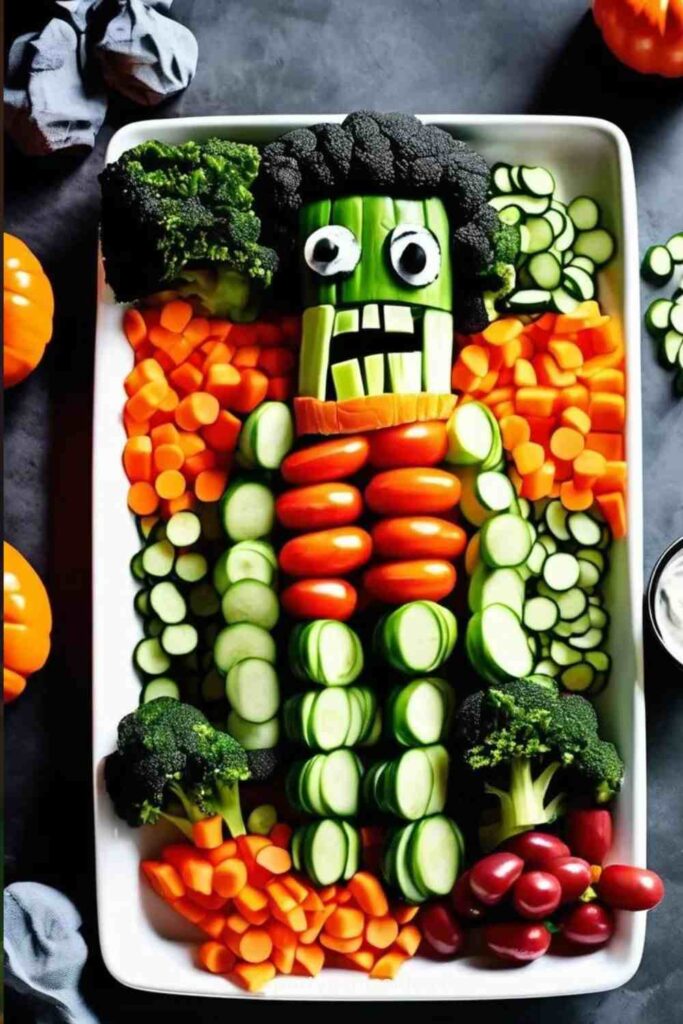 Frankenstein Veggie Platter