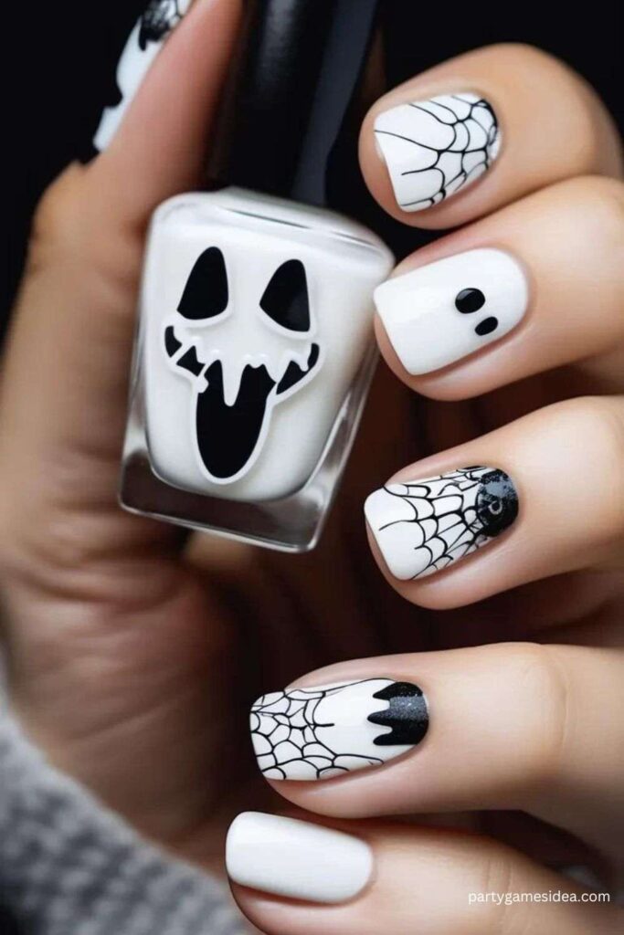 Ghostly White Nails