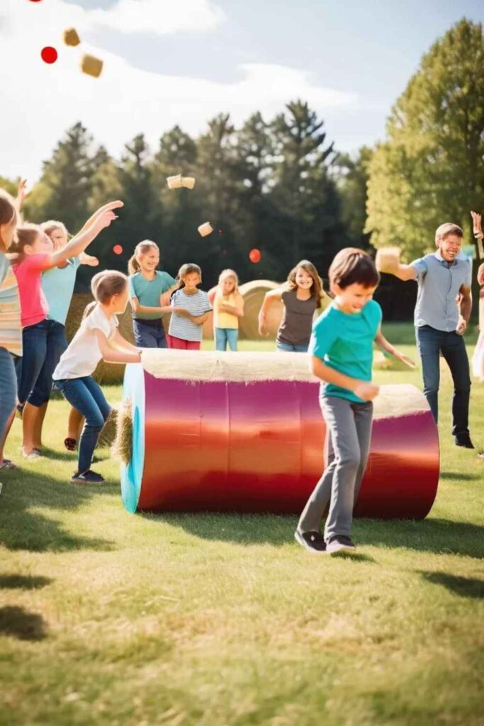 Hay Bale Toss Game