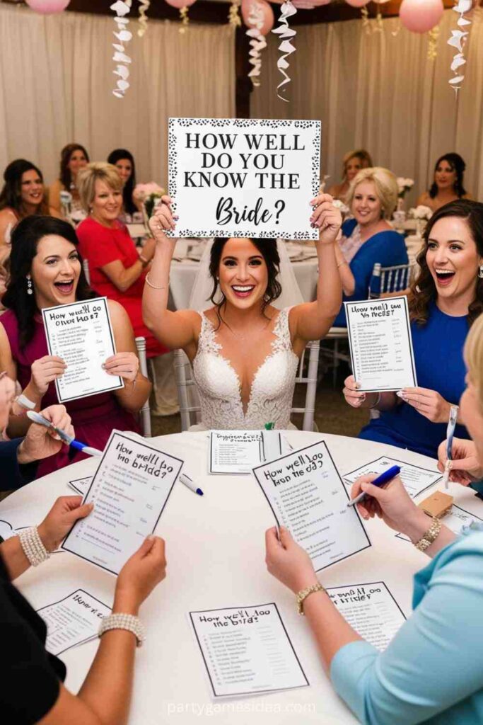 How Well Do You Know the Bride?