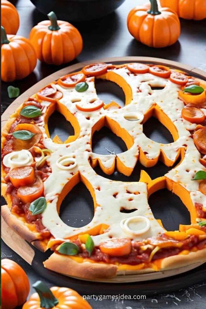 Jack-o'-Lantern Pizza