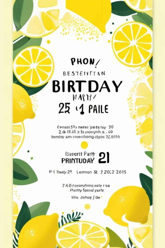 Lemon Slice Invitations