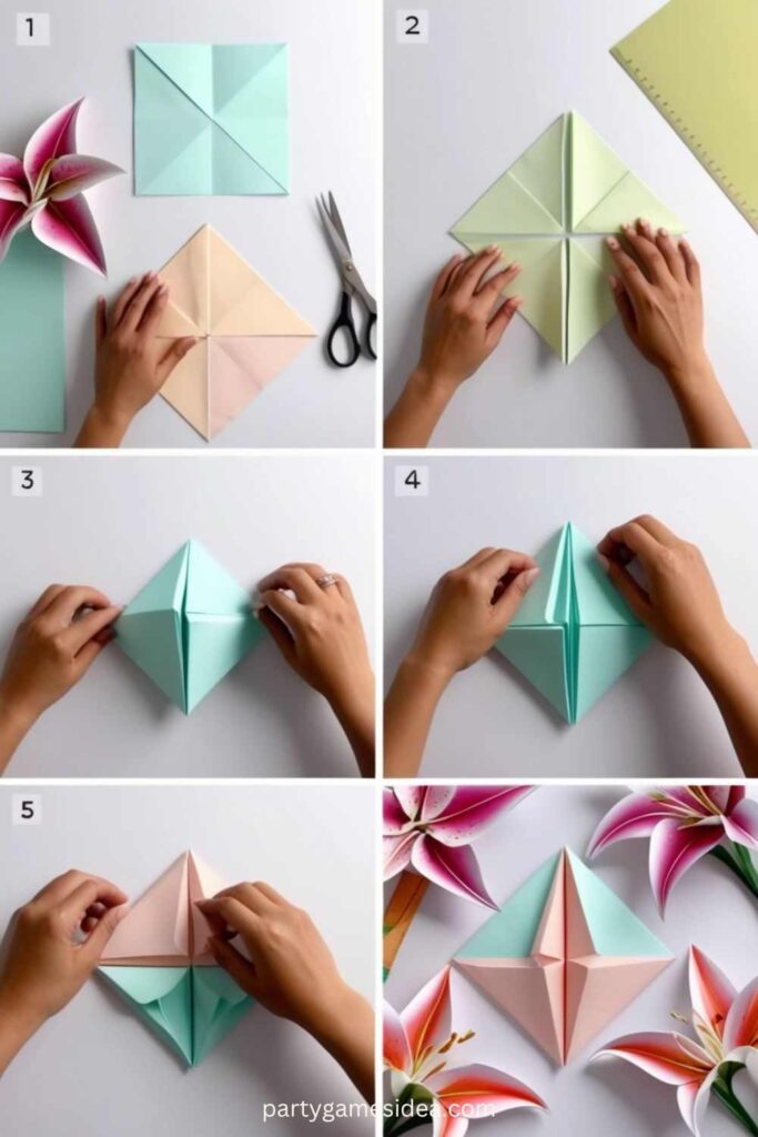 Origami Lilies