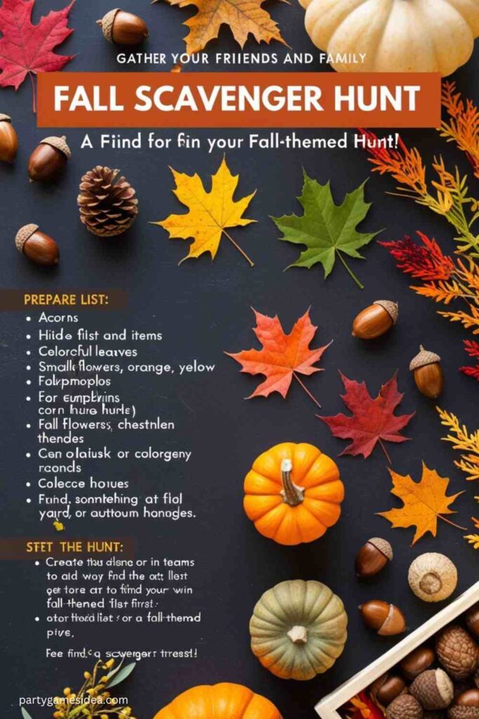 Outdoor Fall Scavenger Hunt