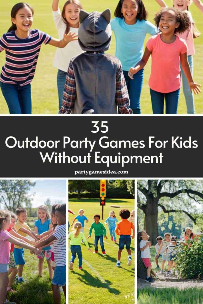 Outdoor Party Games For Kids Without Equipment