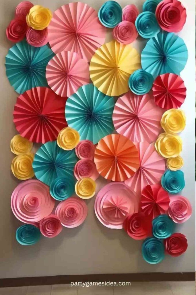 Paper Rosette Backdrop