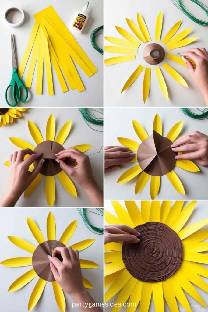 Paper Sunflowers