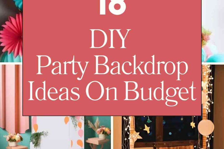 Party Backdrop Ideas On Budget