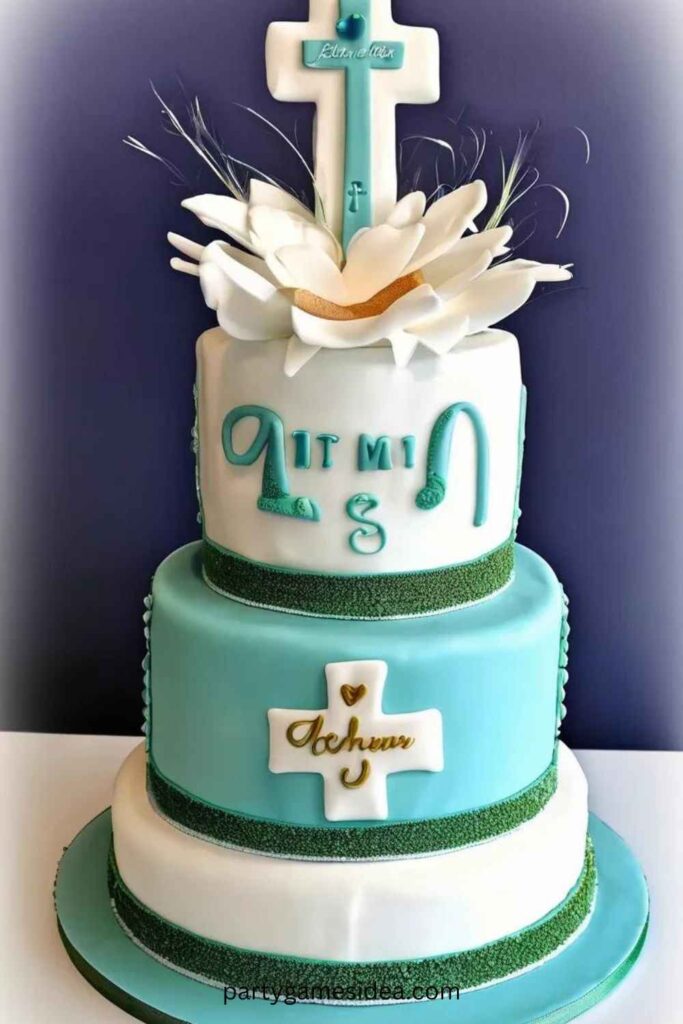 Personalized Baptism Cake