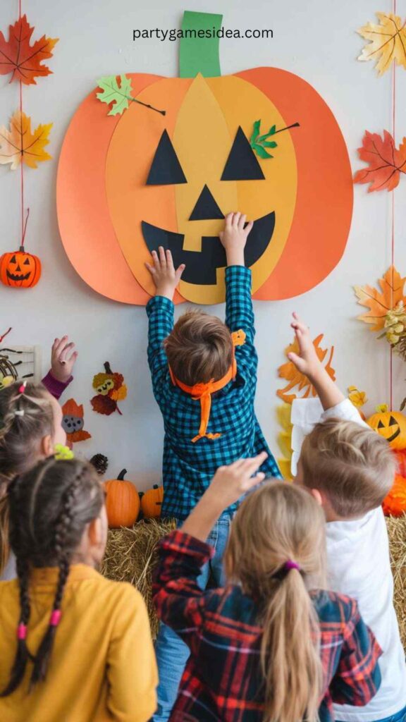 Pin the Stem on the Pumpkin