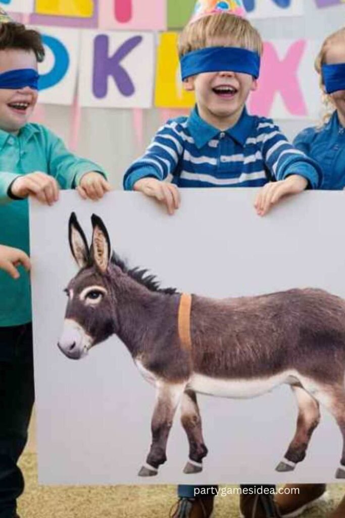 Pin the Tail on the Donkey Kid's Challenge