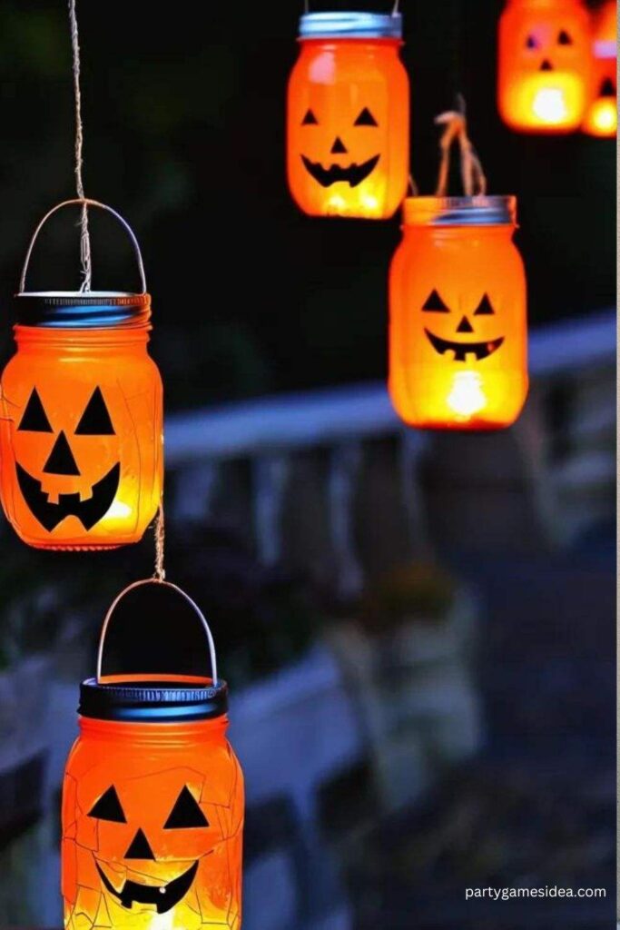 Pumpkin Mason Jar Lanterns