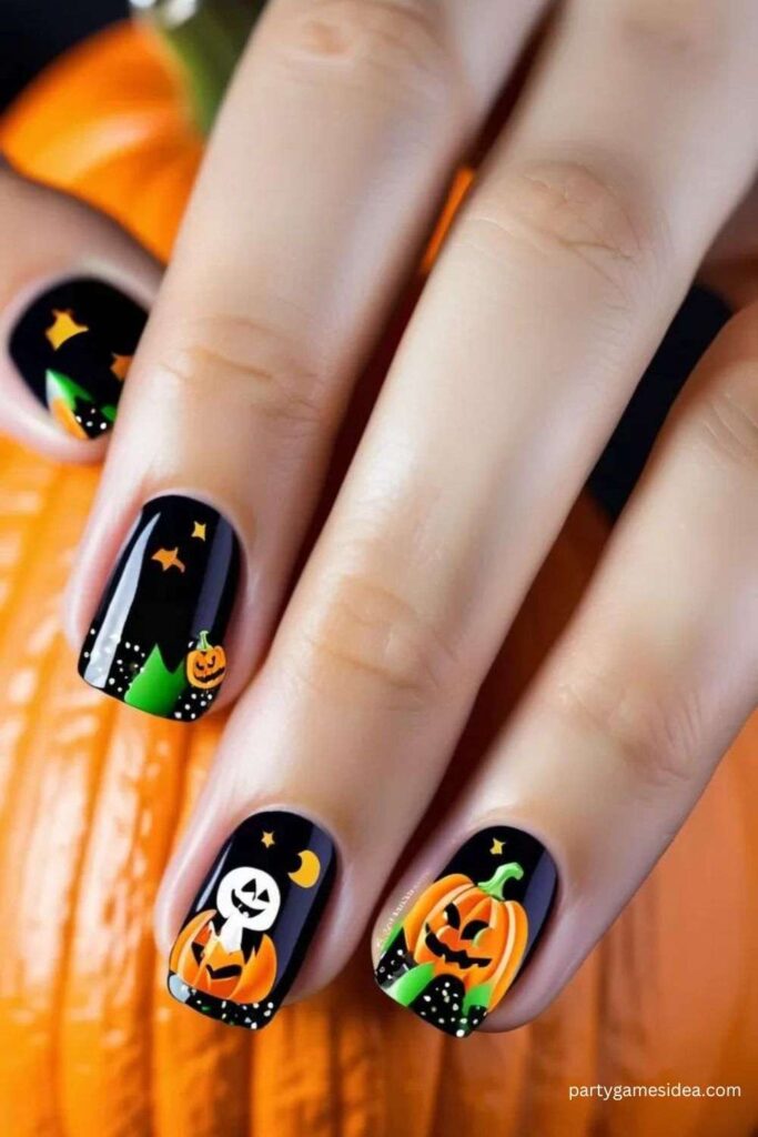 Pumpkin Patch Nails