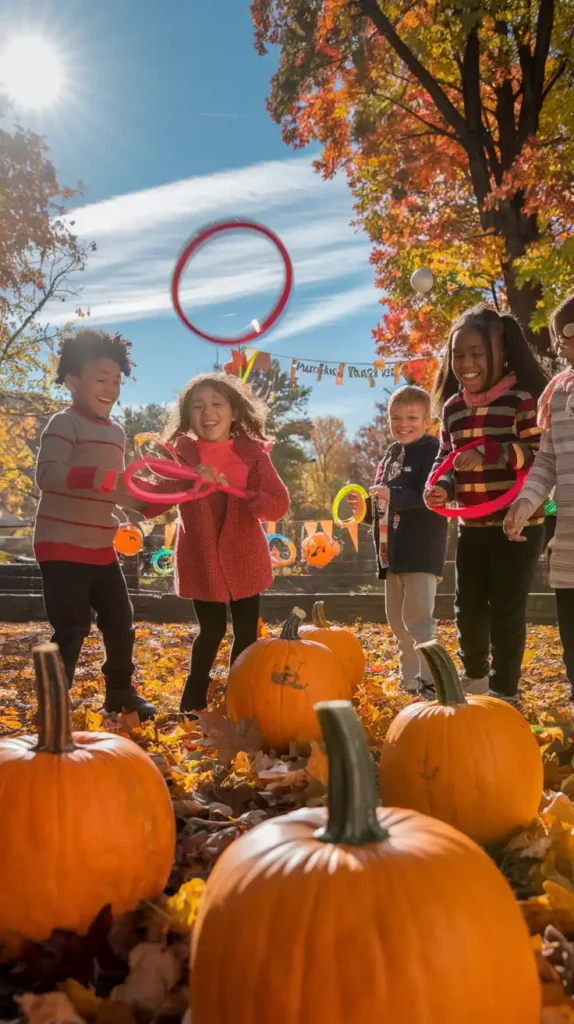 Pumpkin Ring Toss game