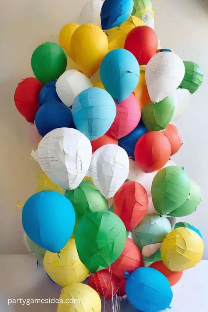 Recycled Paper Balloons