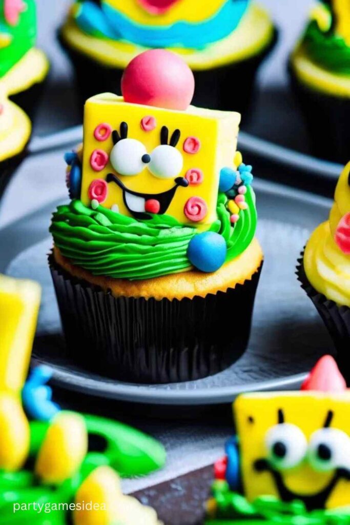 SpongeBob Cupcakes