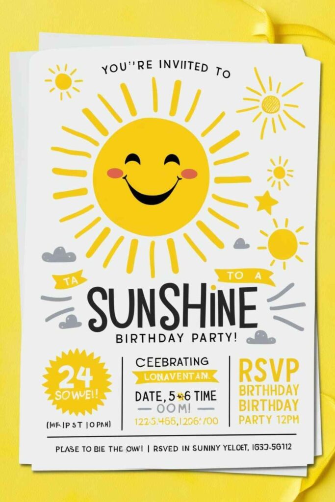 Sunshine-Inspired Invitations