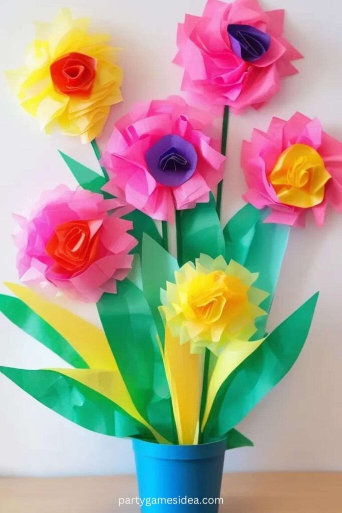 Tissue Paper Flowers