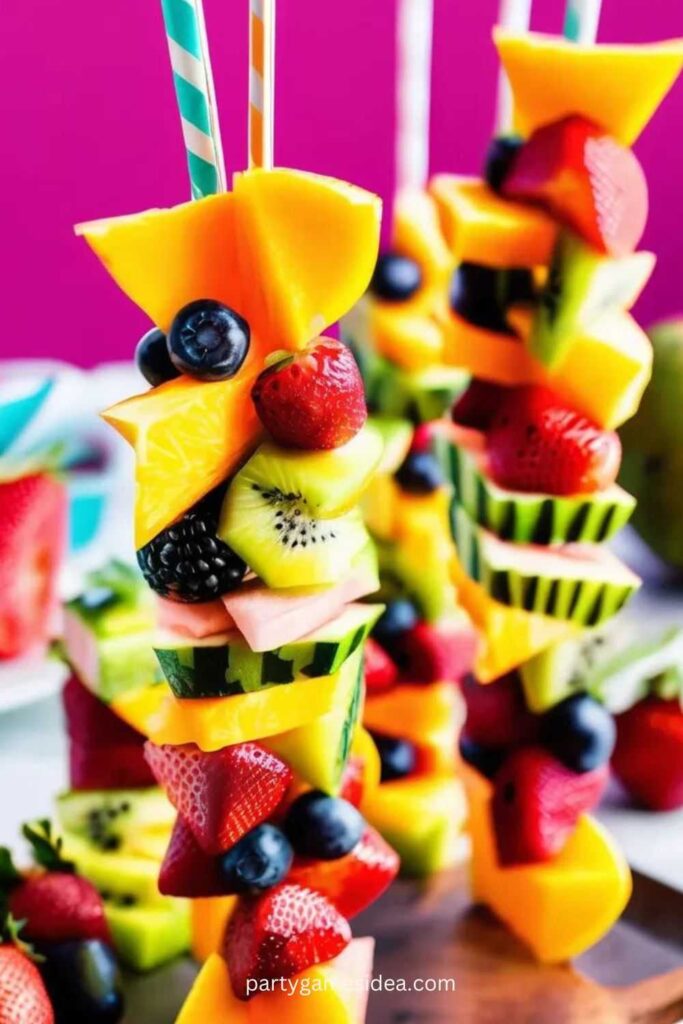 Tropical Fruit Skewers