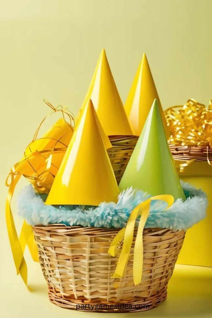 Yellow Party Hats