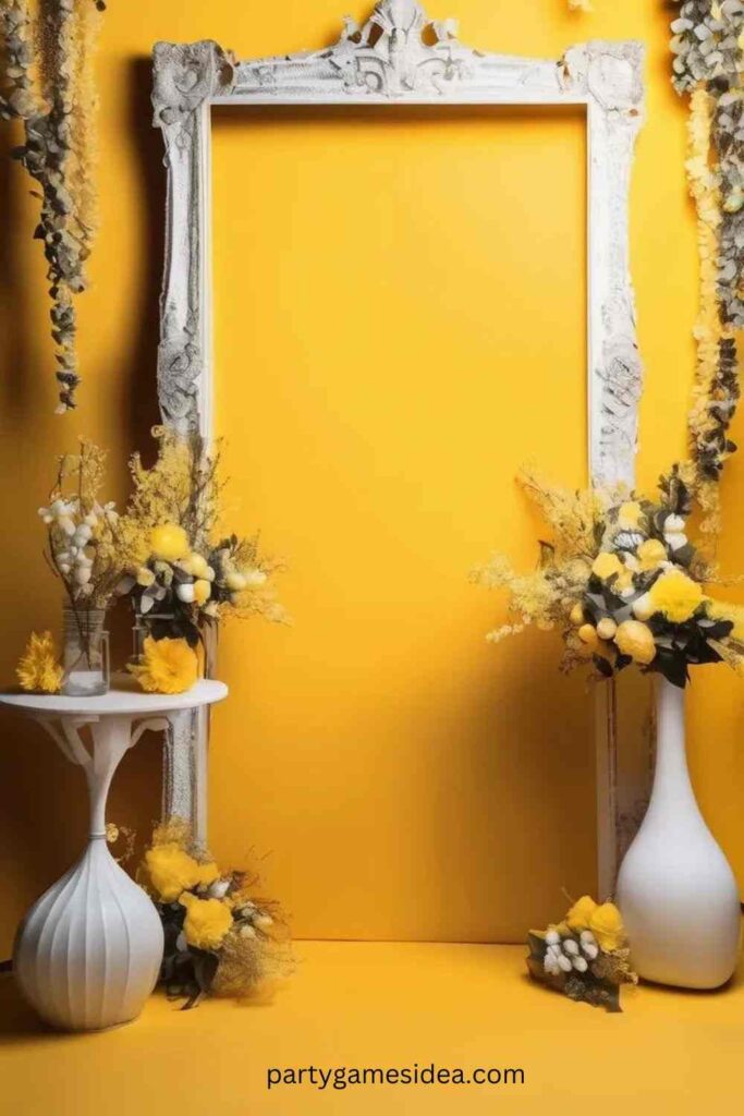 Yellow Photo Booth Backdrop