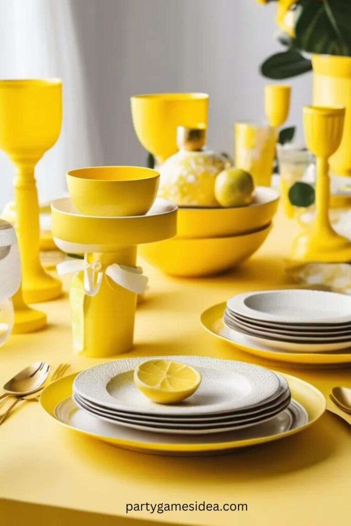 Yellow Tableware