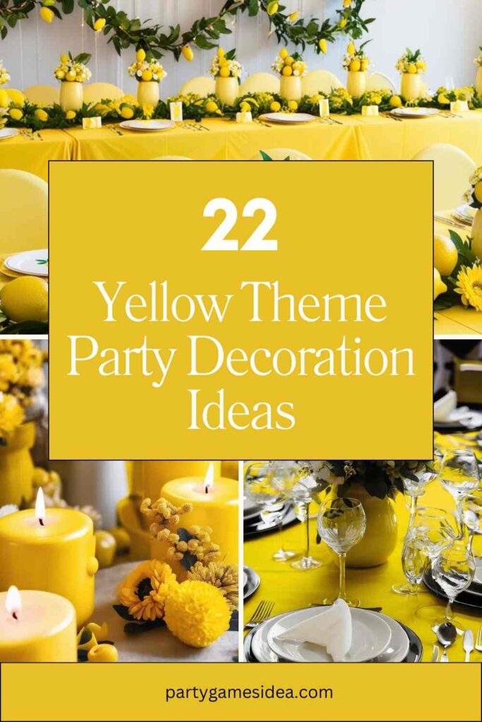 Yellow Theme Party Decoration