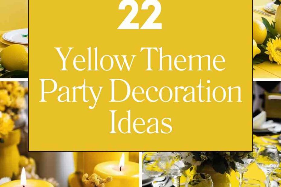 Yellow Theme Party Decoration