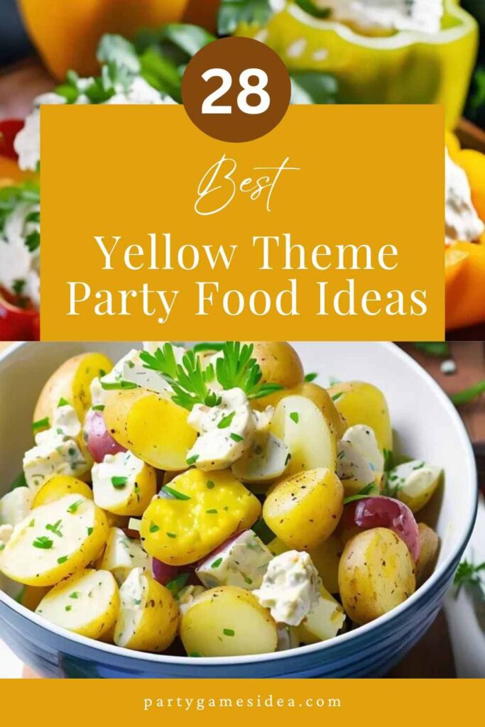 Yellow Theme Party Food