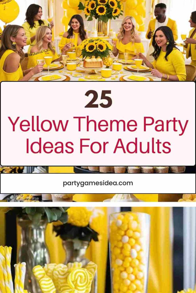 Yellow Theme Party Ideas For Adults