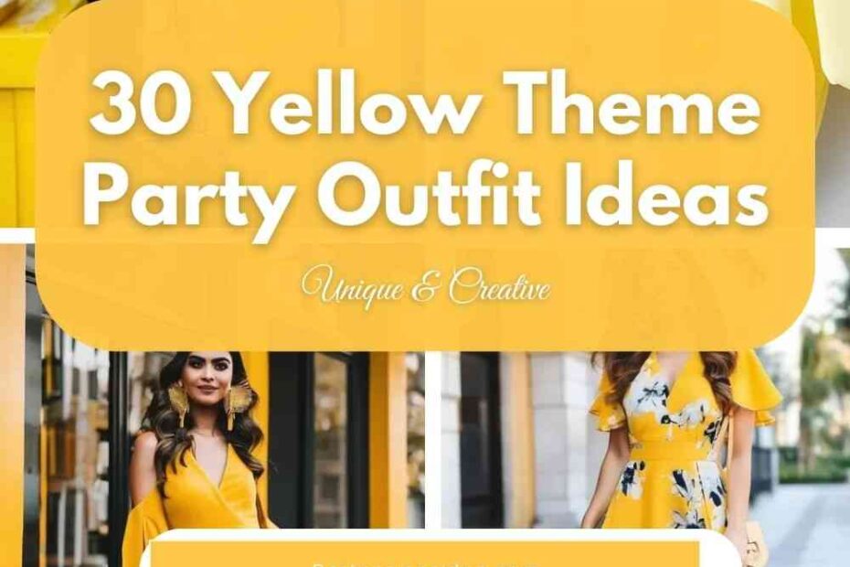 Yellow Theme Party Outfit Ideas